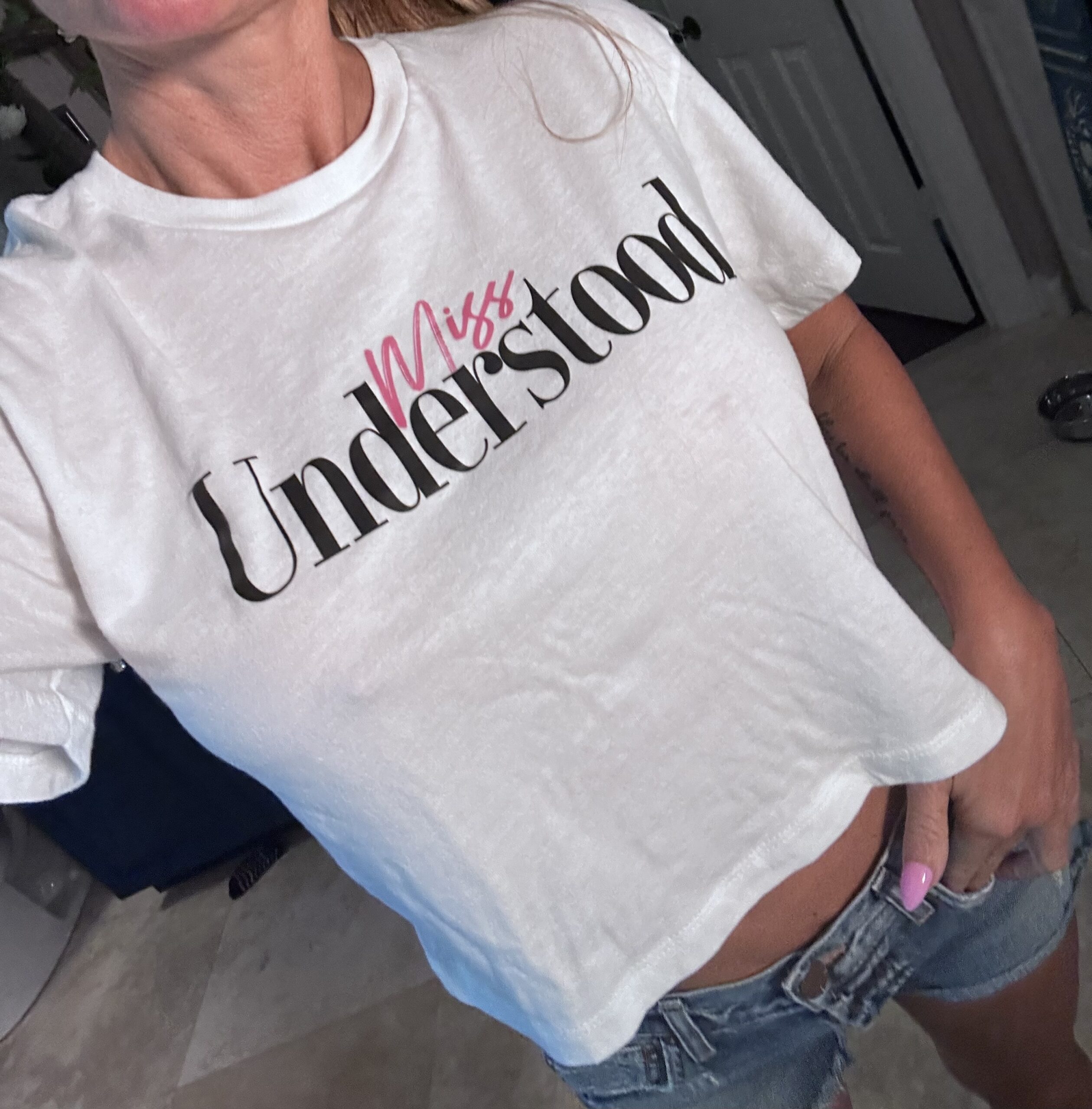 White Crop T-Shirt - Image 2