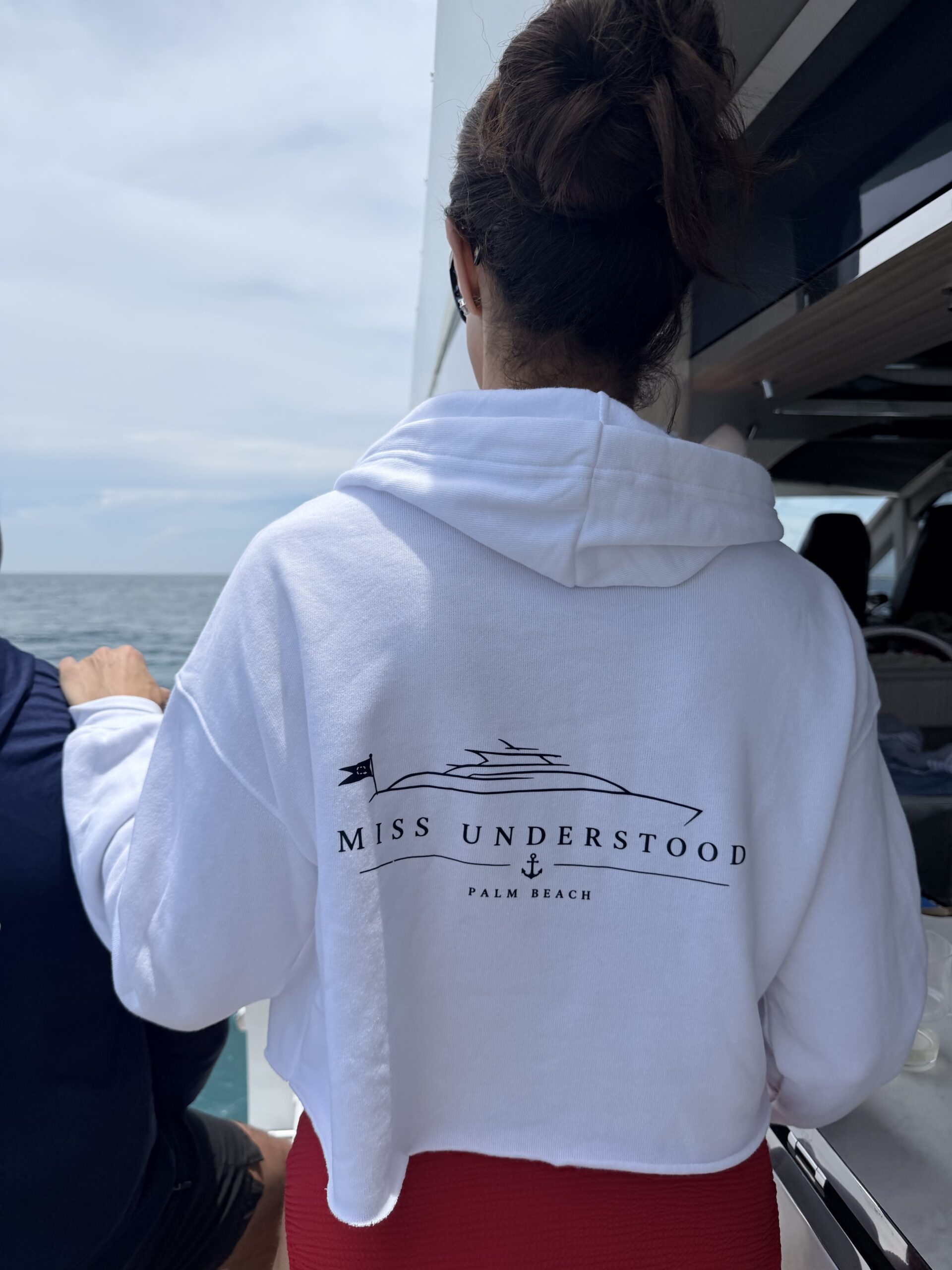 Palm Beach Cropped Hoodie - Image 4